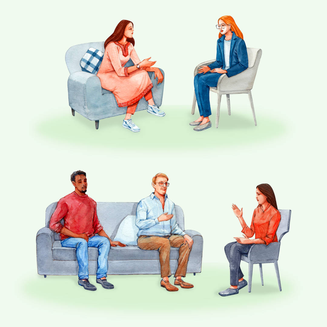 Manhattan NYC psychotherapy services, watercolor